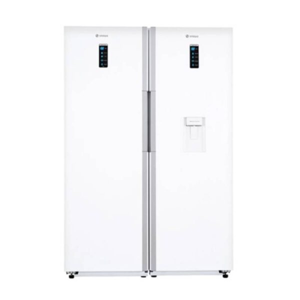 یخچال فریزر دوقلو اسنوا مدل SRDi-SFDi-M212-GW سفید متالیک